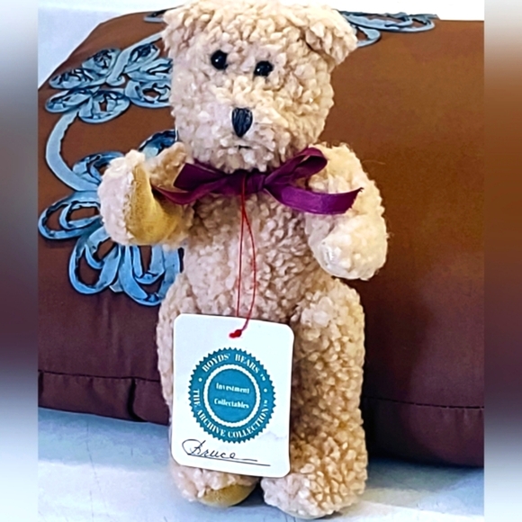 Boyds Bears Bruce Archive Collection Retired Teddy Bear Plush 8 inch - Picture 1 of 10